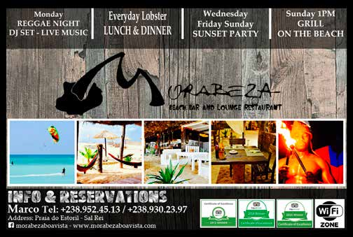 Annons BAHIA THE BEACH Beach Bar italian & international Restaurant Sal Rei BAHIA open