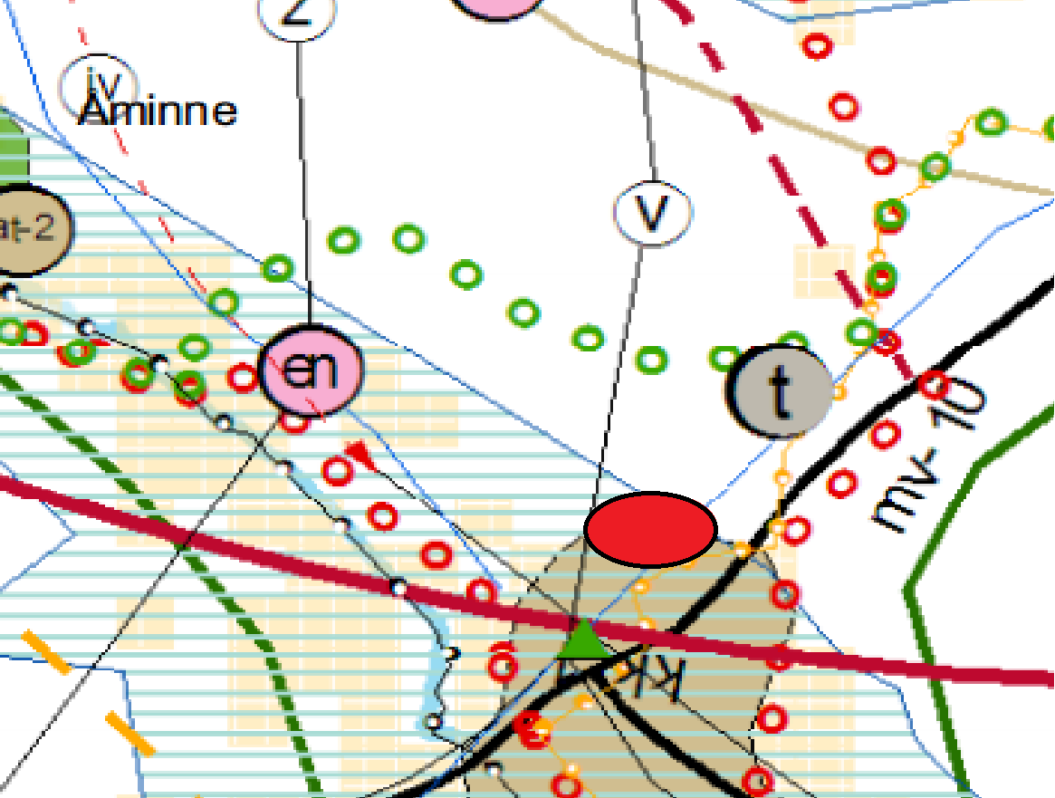 5 PLANENS FÖRHÅLLANDE TILL ANNAN PLANERING 5.1 Planens förhållande till landskapsplan Planen följer landskapsplanen som för området utvisar en A beteckning. D.v.s. område för tätortsfunktioner och t beteckning för område för industri- och lagerbyggnader.