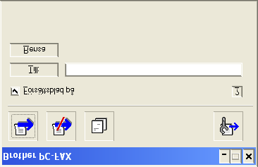 3 Välj Brother PC-Fax som skrivare och klicka på Skriv ut. Dialogrutan FAX Sändning visas: 4 Gå till fältet Till: och ange numret till mottagaren av faxmeddelandet.