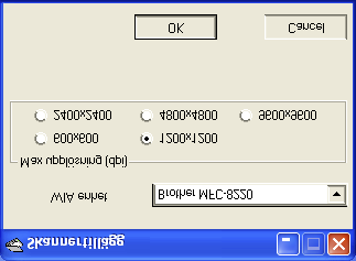 Brothers skannerfunktion Brother Scanner Utility används för konfigurering av skannerdrivrutinen vid upplösning som överstiger 1200 dpi. Du måste starta om datorn innan ändringarna börjar att gälla.