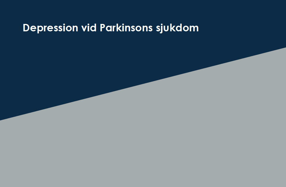 Neuropsykiatriska symptom Neuropsykiatriska problem Dopaminerg dysfunktion, dysexekutiva symtom