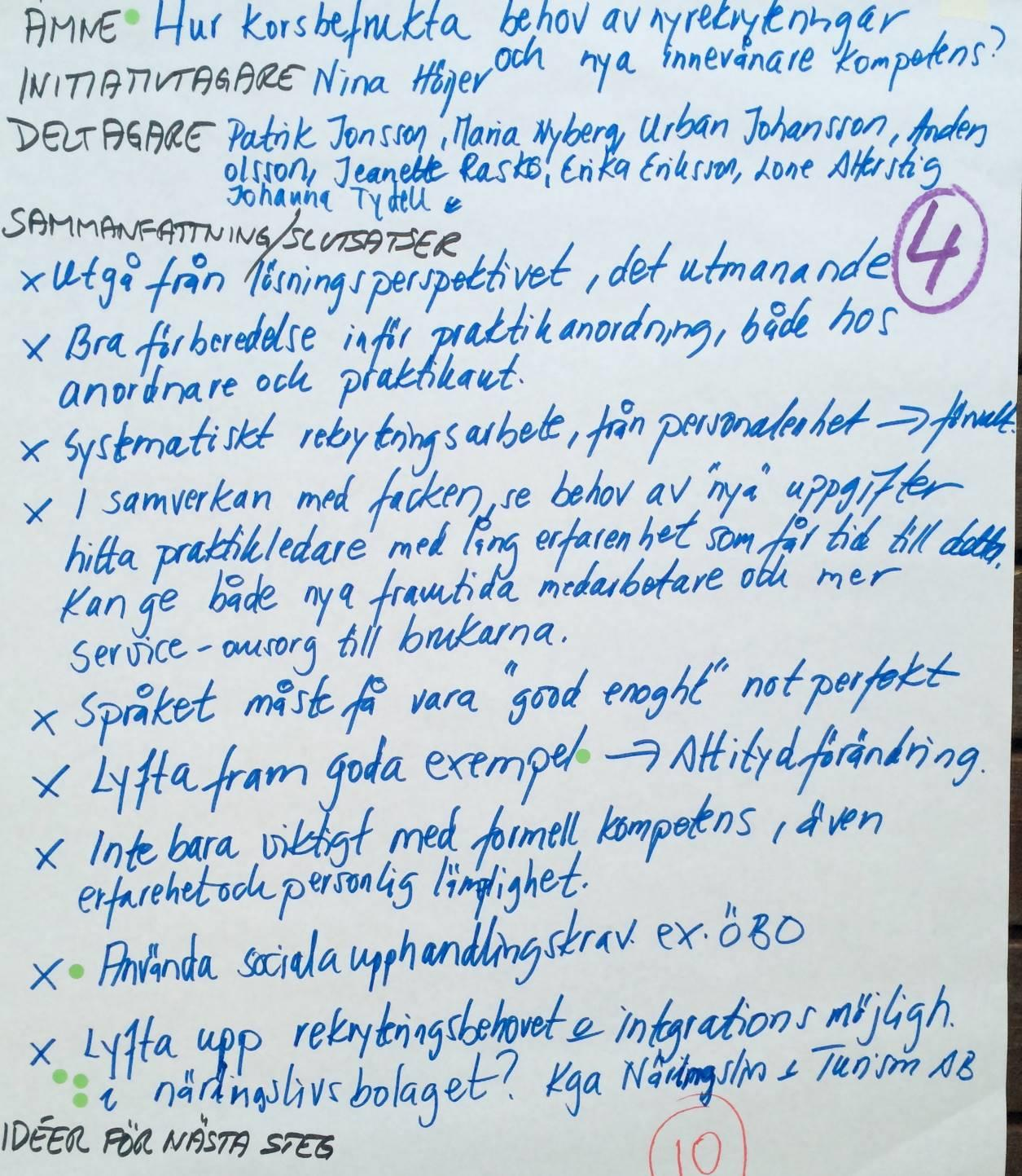 3.4 Hur korsbefrukta behov av