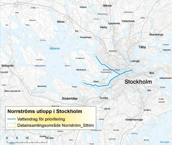 Norrströms utlopp: De geologiska och geotekniska förhållandena skiljer sig en del från Göta älv då det bl.a. inte förekommer lika mäktiga glaciala marina leravlagringar.