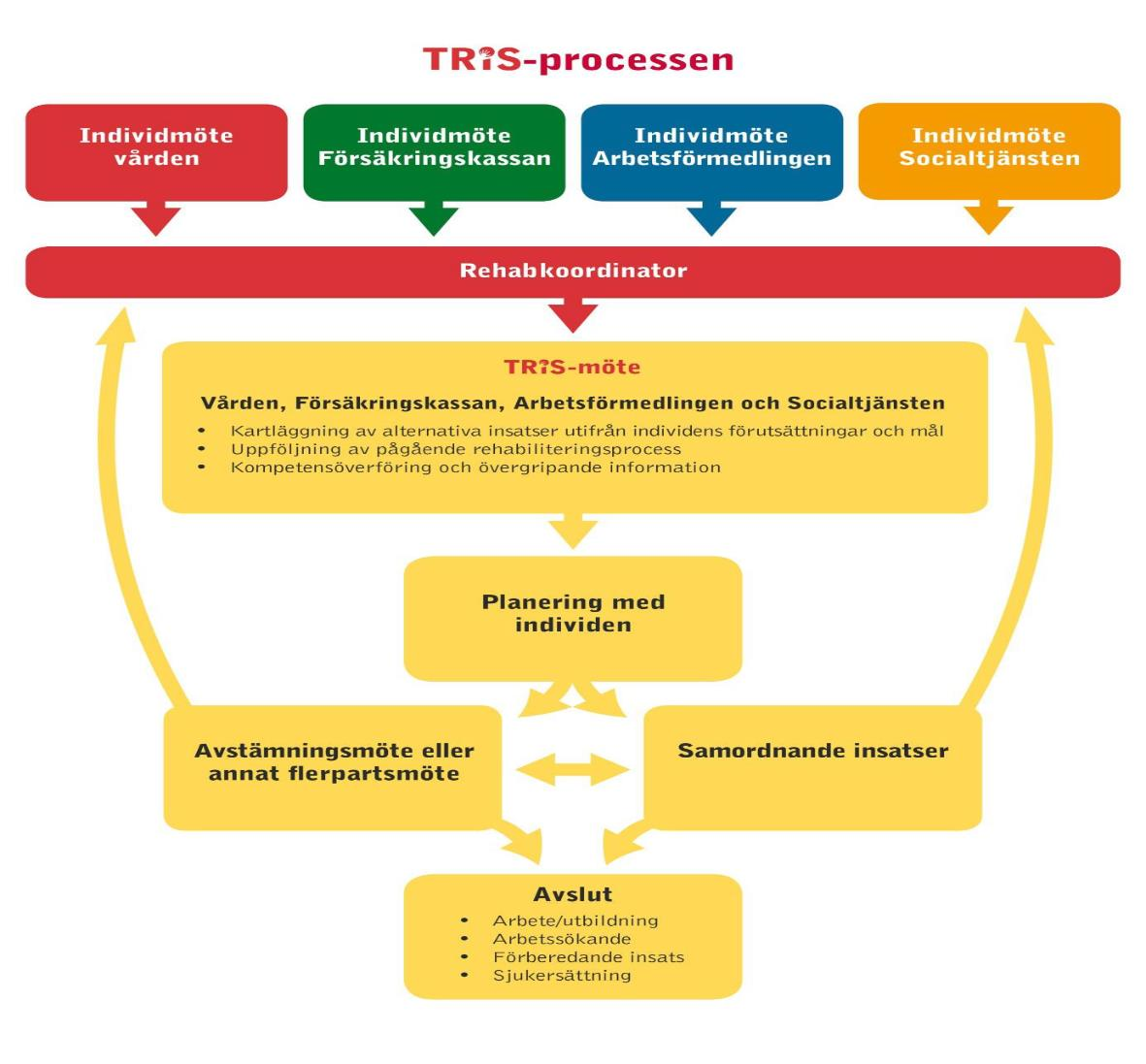 2016-12-01 2(8) Arbetet sker i samverkansteam, TRIS-team, för att kunna ge ett mer samlat stöd i rehabiliteringen.