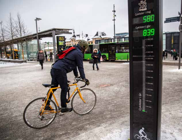 BÄTTRE CYKELSTAD Uppsala ska bli landets främsta cykelstad, attraktiv att cykla i året runt.