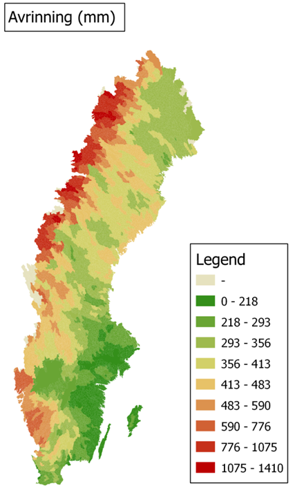 5.3 Delavrinningsområde areal (km 2 ) PLC data: Delavrinningsomrade_Land_PLC5 (20777 kb) <http://www.smed.se/vatten/data/plc5> 5.