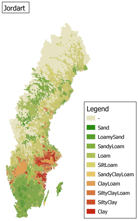 5.7 Jordart (FAO klass) PLC5 data: JordbrukMetadata_PLC5 (181 kb) http://www.smed.