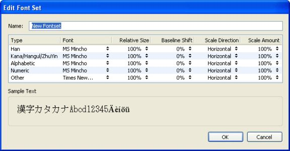 TEXT OCH TYPOGRAFI Counting characters The Character Count dialog box (Utilities menu) displays the number of full-width, half-width, Bopomofo, Hangul, Kana, and Han characters used in the active