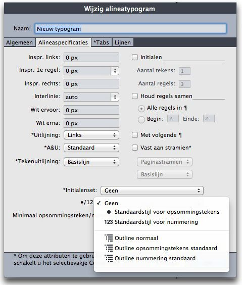 TEXT OCH TYPOGRAFI Associera en punkt-, numrerings- eller dispositionsstil med en typografimall för stycken När du använder den här typografimallen i ett stycke används även punkt-, numrerings- eller