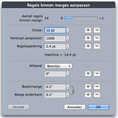 TEXT OCH TYPOGRAFI Dialogrutan Justera linjerna innanför marginalerna Ändra antalet rasterlinjer som får rum innanför mallsidans marginaler i dialogrutan Justera linjerna innanför marginalerna