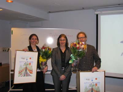 Vid styrelsens årsmöte den 17 mars höll stipendiaterna från 2009 Camilla Westerlund, Luleå Tekniska Universitet och Erik Lindberg, Uppsala Universitet föredrag om sina projekt.