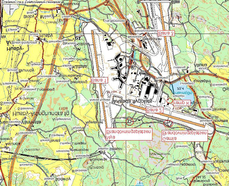 Miljögifter 2011-04-20 7 Påverkan på vattensystem.doc Figur 7.65. 41 Platser med misstänkt PFOS-förorening. Den färdiga rapporten inkluderar resultaten från Vecturas tidigare undersökningar.