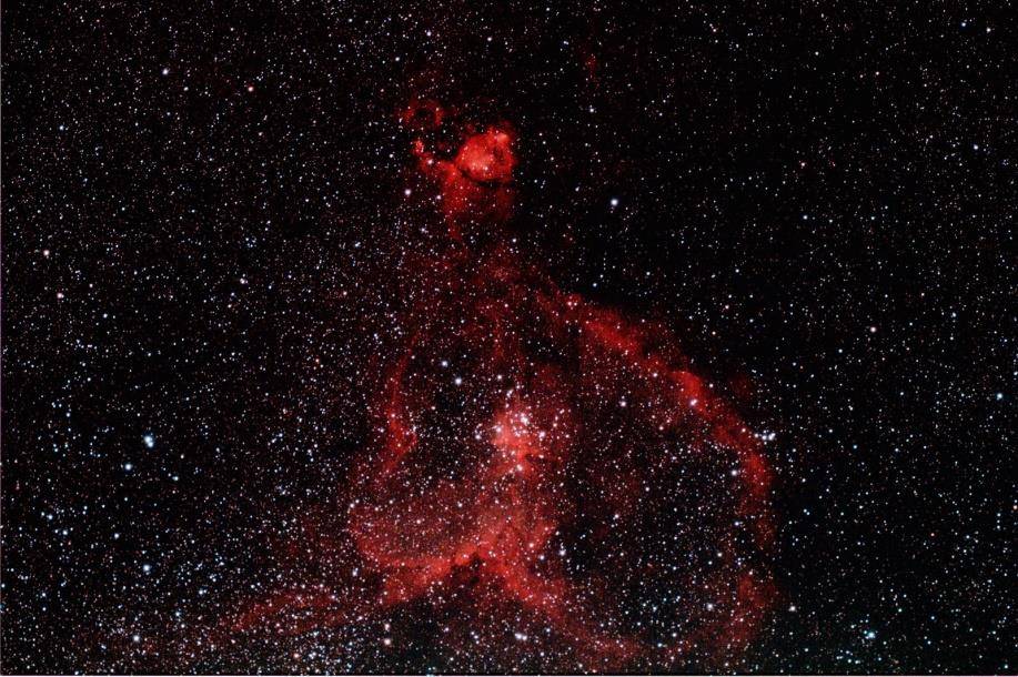 6 FLER BILDER FRÅN JONAS CARLSSON, Kristianstad 21 Soul nebula: Williams Optics Star 71 Astrograf och Canon 60Da, 5x6 minuter vid ISO 1600, Stackad i ImagesPlus och