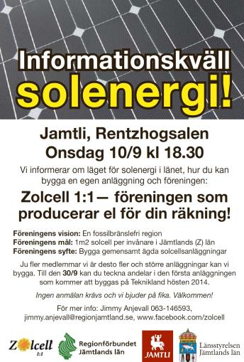 11(12) Aktivitet 5: Inventering och uppföljning av solcellsanläggningar Av tabell 1 framgår att antalet solcellsanläggningar i Jämtlands län även under 2014, precis som från 2012 till 2013, har