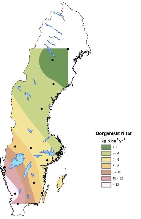 En nyligen utförd studie baserat på mätningar av torrdepositionen av kv