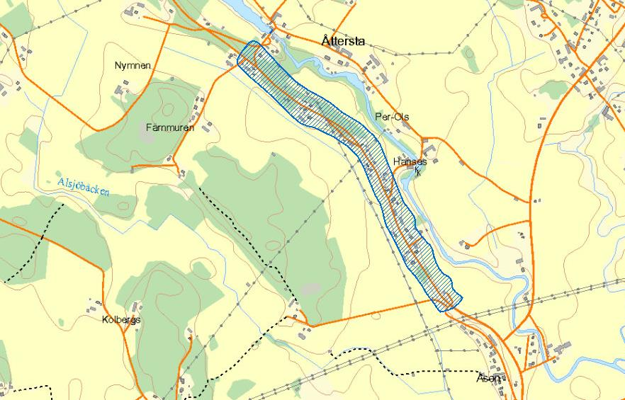 5 TEKNISK BESKRIVNING Grundvattentäkten i Åsen utanför Kungsgården etablerades på 1950-talet och försörjer sedan dess merparten av Kungsgårdens invånare med dricksvatten.