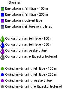 8.8 Boendemiljö I Åsen söder om vattentäkten finns ett antal energibrunnar med osäkert läge, se figur 12.