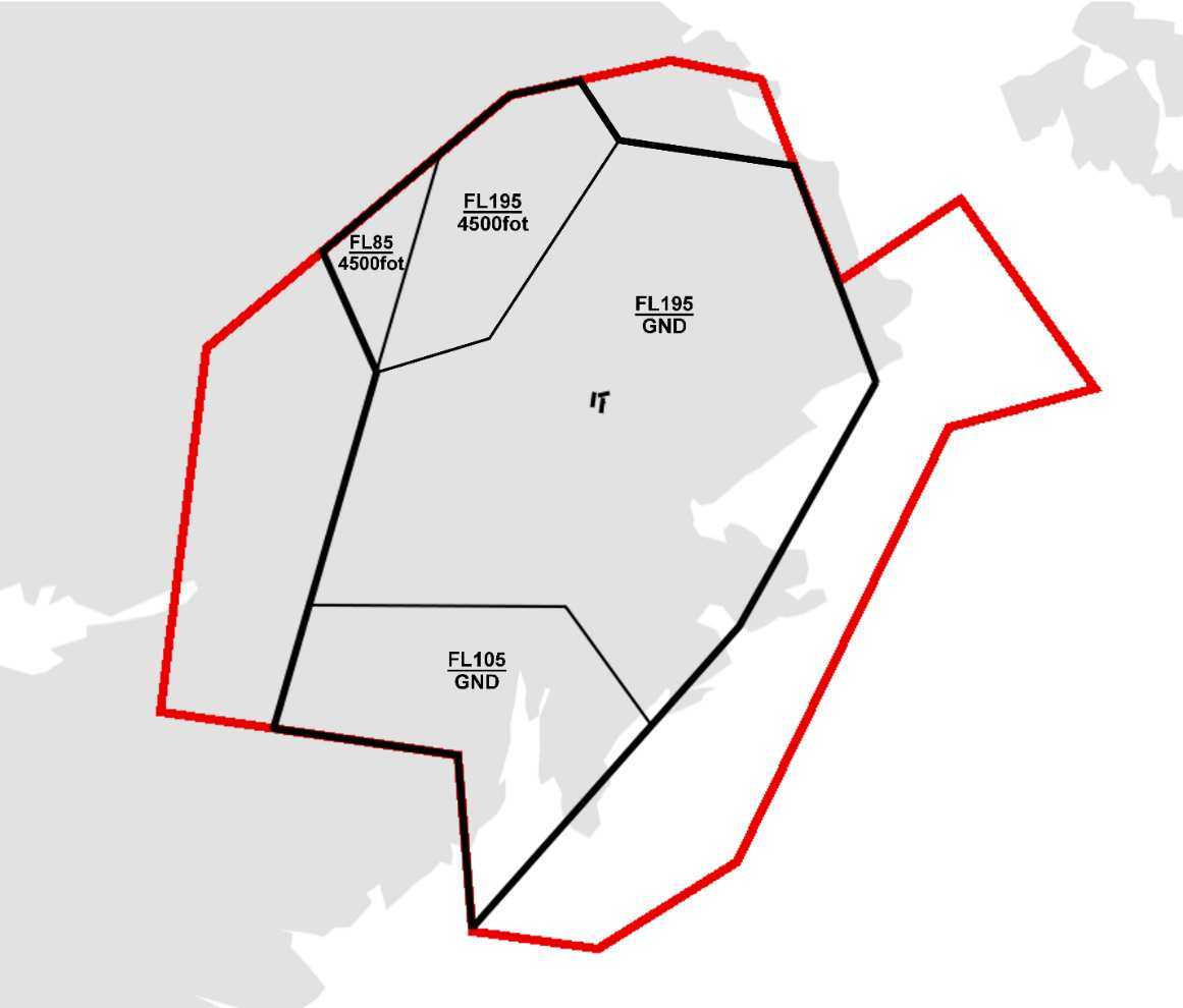 6.3 Ansvarsområdet Stockholm TMA De flygledare som ansvarar för Stockholm TMA ansvarar även för ett parti av den kontrollerade luft som ligger ovanför TMA:t.
