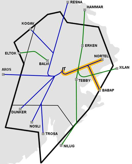 7.3.1.4 DEP-E DEP-E ansvarar för avgående trafik via NORTEL2G och BABAP2G, som finns markerade i Figur 20.