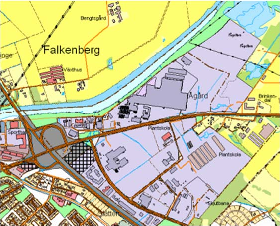 Översiktsplan Falkenbergs kommun Fokusunderlag 4 VERKSAMHETER Kommunen har även mycket förfrågningar när det gäller nyetablering inom detta område.