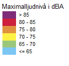 2016-02-22, rev2016-06-17 sid 7 (13) 6 Resultat och kommentarer 6.1 Ljudnivå vid fasad 6.1.1 Ekvivalent ljudnivå Den dygnsekvivalenta ljudnivån vid fasad redovisas i bilaga 2 till 4.