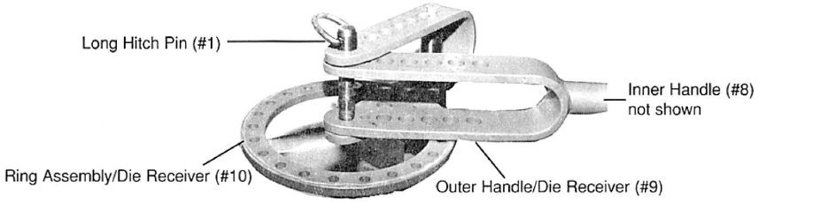Steg 4: Steg 5) Placera karnsens distans (#6) inuti armarna på kransen och hållaren till böjarna (#10) mellan de bakre två hålen -se Figur 1.