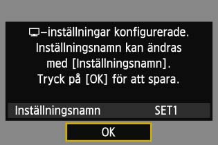 Konfigurera kommunikationsinställningar för mediespelare De här instruktionerna är en fortsättning från kapitel 5. 1 2 Gör fler inställningar.