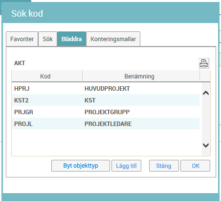 20(48) Klicka på Kontera för att komma till konteringsbilden. Tänk på att Radtypen ska vara Intäkt.