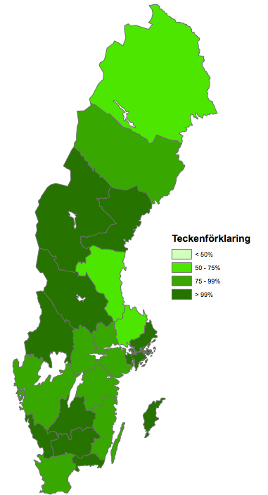 KAPITEL 4. RESULTAT Kännedom kring projektet Svensk geoprocess Figur 4.1: Fördelningen av vetskapen/kännedom om Svensk geoprocess I figur 4.