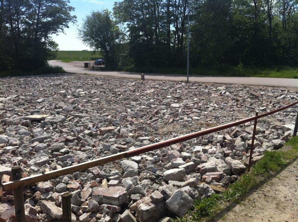 Thillman Bild 1: Massor bestående av krossad betong, tegel