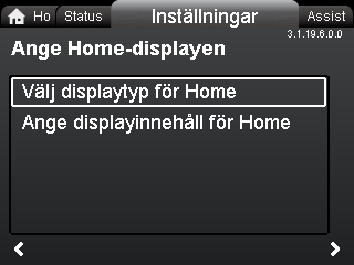 Markera önskad undermeny och tryck på [OK]. 2. Välj "Ja" med eller och tryck på [OK] eller på för att avbryta. 12.10.6 Ange Home-displayen 3.1.19.5.0.0 Radera historik De valda parametrarna visas som i bilden nedan.