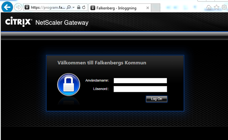 Programportalen på Falkenbergs kommun Många av kommunens program finns tillgängliga via Falkenbergs kommuns programportal. Den kallas även ibland för Citrix.