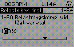 1 Så här programmerar du VLT AQUA Frekvensomformare, programguide 1 1.1.13 Ändra en grupp av numeriska datavärden Om den valda parametern innehåller ett numeriskt datavärde kan du ändra det valda