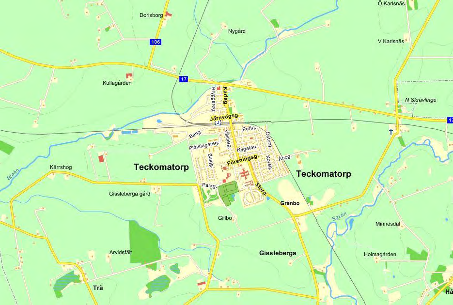 SYFTE Syftet med denna rapport och utredning är att ta fram dimensionerande flöden som kommer ligga till grund för en principlösning över dagvattenhanteringen för ett område i nordöstra Teckomatorp,