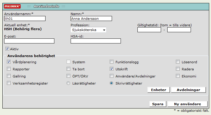 sedan ett nytt lösenord.