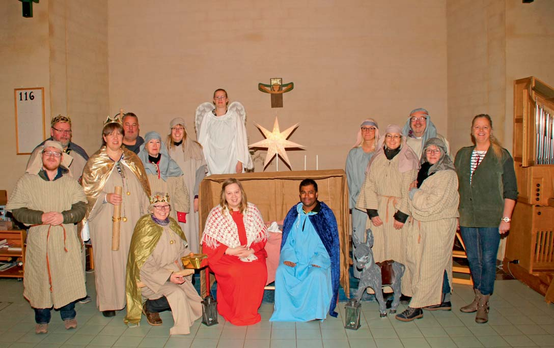 i Påarp. Lucia i Frillestads kyrka.