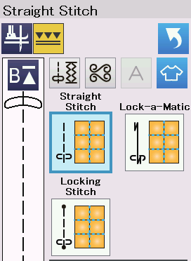 (famhävand sömma md övmata) t Hand-look uilt stitchs (handsydda uiltsömma) y Vaiabl zigzag stitchs (glbaa sicksackstygn) t y Staight stitchs (aksömma)