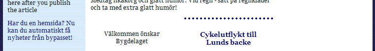 #1 och #2) eller om den bara ska visas i artikeltexten (Links #3, #4