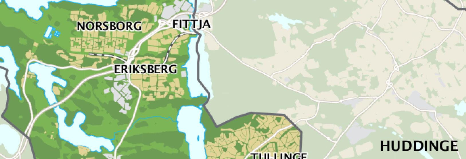 BOTKYRKA KOMMUN 8 [24]. Planens läge och areal Planområdet är beläget i Tullinge centrums västra del.