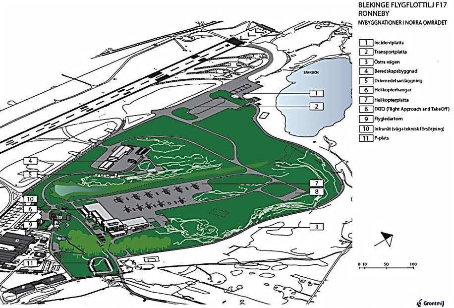 Infrastruktur Fem arbetsplatser i tornet Lokala entreprenörer bl a: NCC Tyréns AB El & Informationsteknik i Blekinge AB ELIT ELTAB Höjd: 35