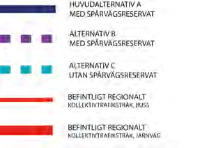 Det är bättre för stadsbild, stadsliv och betydligt billigare än att förlägga reservatet i gatumark Liten negativ påverkan på naturaxeln Alternativ B Alternativet trafikerar de viktigaste