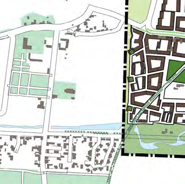 som bor eller arbetar i närområdet. I de små parkerna kommer det bland annat finnas olika typer av lekplatser. I stadsdelsparken planeras det för en äventyrslekplats.