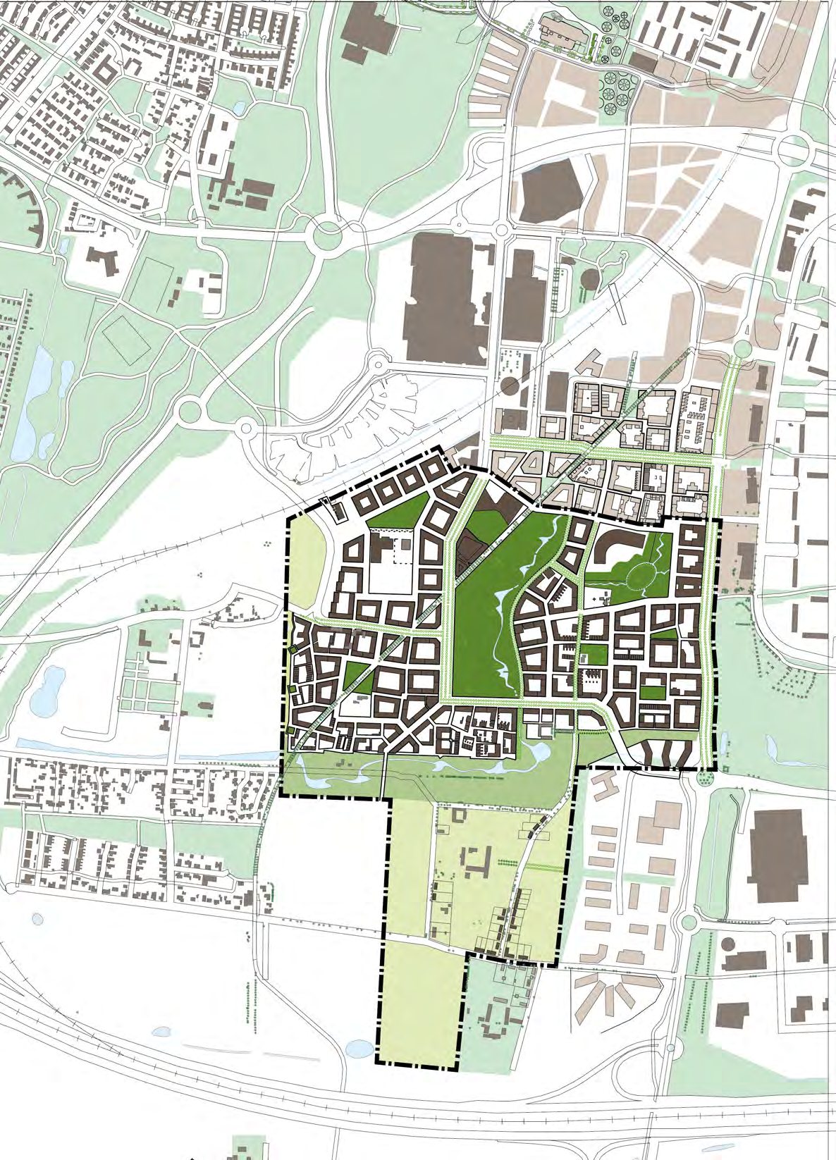 FAKTA Inom planområdet planeras för: 3000-4000 bostäder 3000-4000 arbetsplatser 3