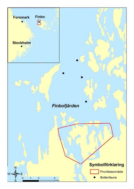 Figur 3.1.3b Referensområdet i Finbofjärden.