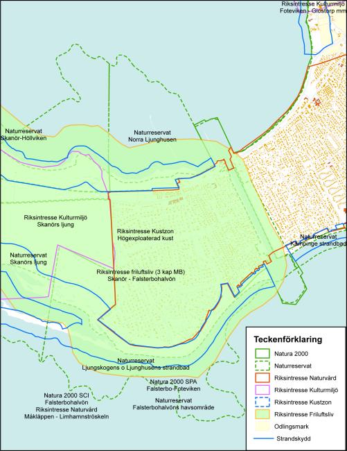 2015-10-30 113 (196) 7.2.5 Restriktioner och jordbruksmark Restriktionskarta. Plan- och exploateringsenheten Peter Åberg 2014-11-28. Kommunens handlingsplan mot stigande havsnivåer, våren 2013.