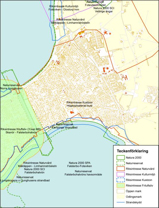 2015-10-30 129 (196) 7.3.5 Restriktioner och jordbruksmark Restriktionskarta. (Peter Åberg 2014-11-28).