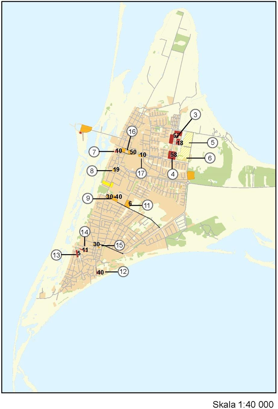 2015-10-30 99 (196) 7.1.4 Planberedskap och outnyttjade byggrätter Planberedskap för Skanör med Falsterbo.