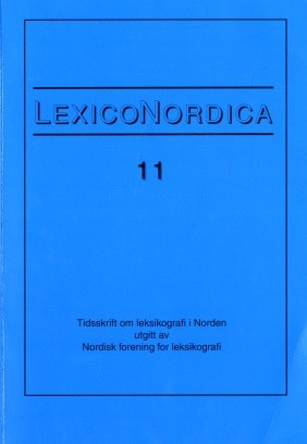 LexicoNordica Forfatter: Anmeldt værk: Ingmar Söhrman Dan Nosell. 2001. Norstedts svensk-katalanska ordbok (Diccionari Suec-Catalá). Norstedts Akademiska Förlag. Og Dan Nosell. 1994.