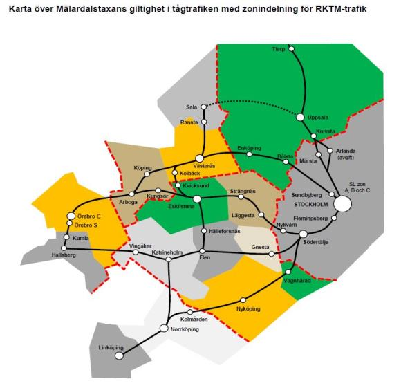 Bilaga Mälardalstaxan i Sörmland Det framtagna förslaget till Mälardalstaxa utgår från de principer som anges i de av de sex samverkande länen runt MÄLAB, Sörmland, Stockholm, Västmanland, Uppsala,