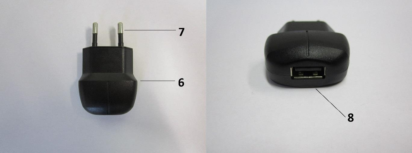 6 6. Laddare 7. Stickpropp 8. USB-A Anslutning 9. Laddningskabel (1,8 m) 10. USB-A uttag 11.